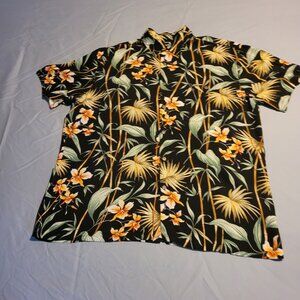 Unisex Hawaiian Black Shirt